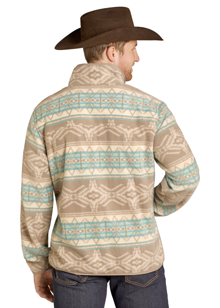 Men's Aztec Snap Fleece Pullover