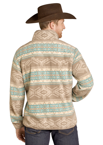 Men's Aztec Snap Fleece Pullover