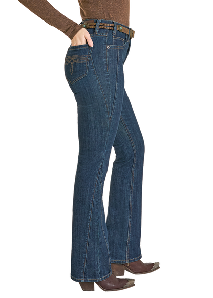 Women's High Rise Side Panel Bootcut Jeans