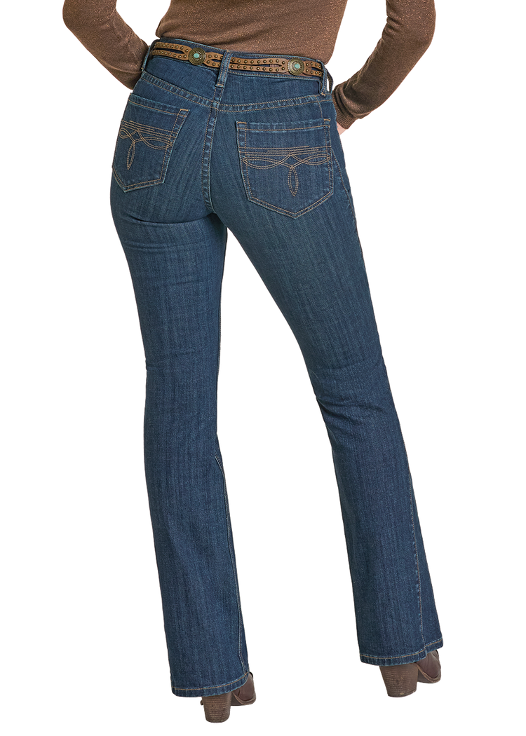 Women's High Rise Side Panel Bootcut Jeans