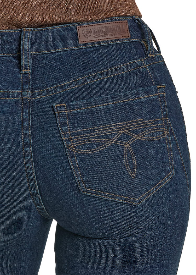 Women's High Rise Side Panel Bootcut Jeans