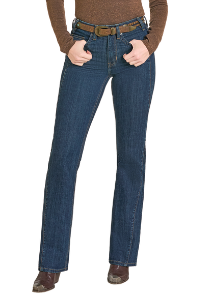 Women's High Rise Side Panel Bootcut Jeans