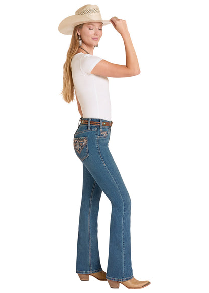 Women's Mid Rise Boot Cut Jean - Steer