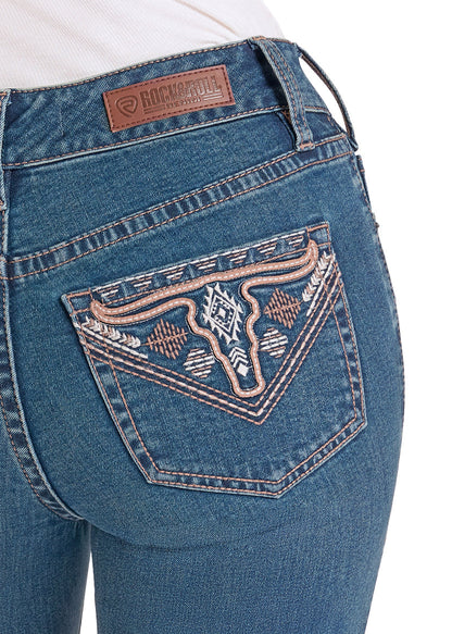 Women's Mid Rise Boot Cut Jean - Steer