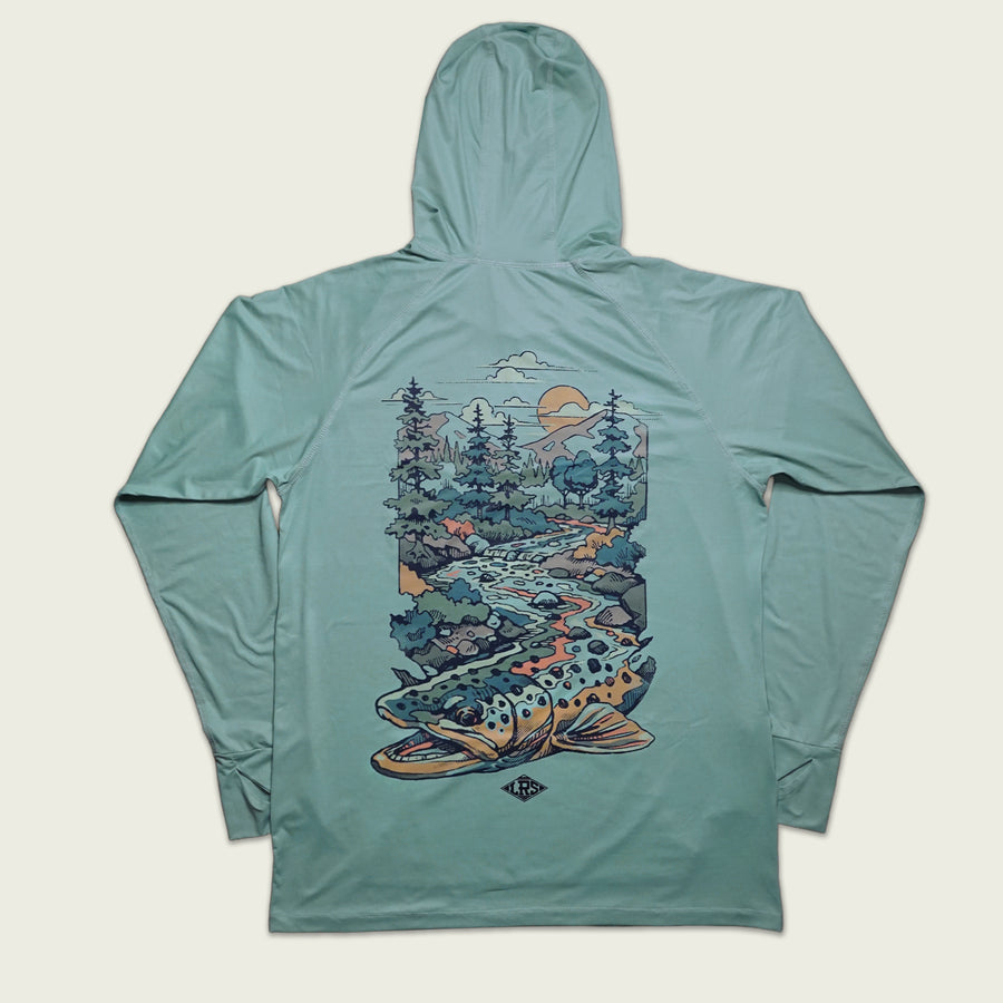 LRS Brown Trout UPF Hoodie