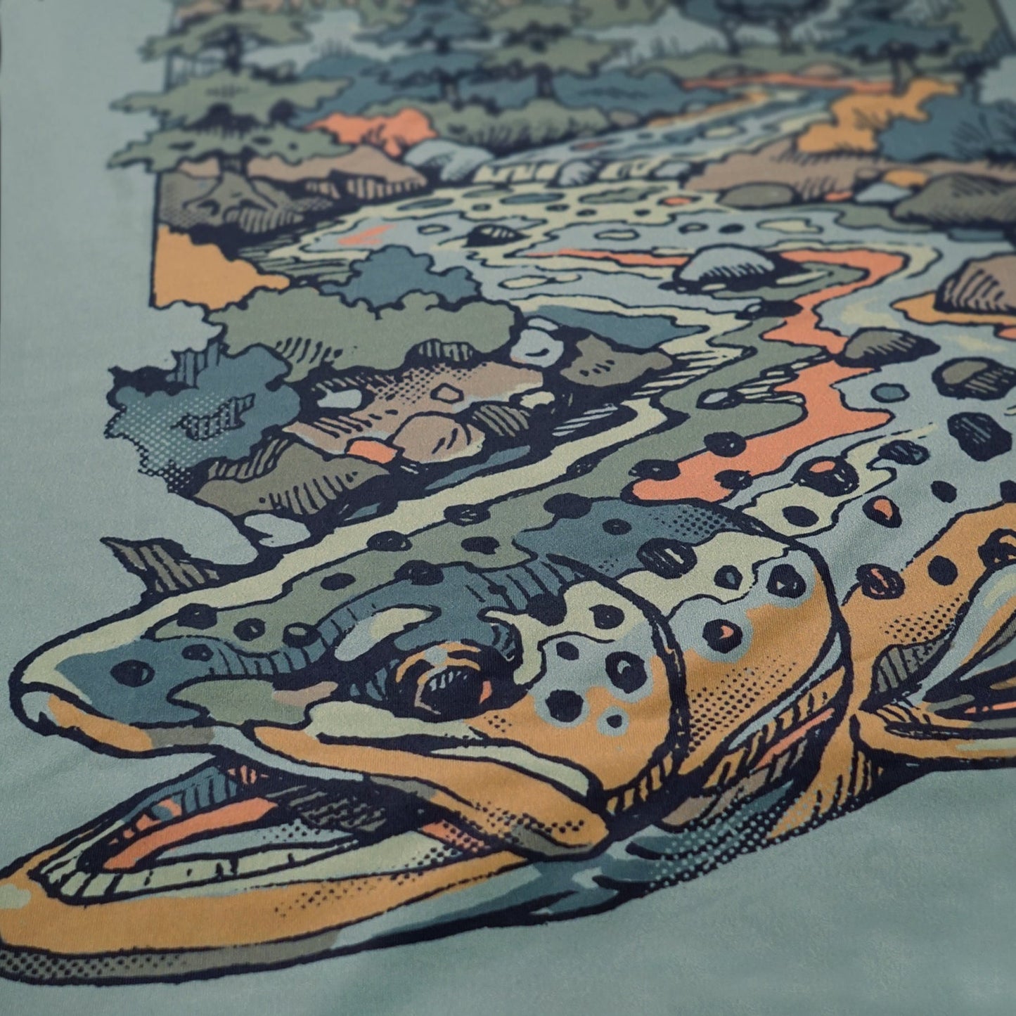 LRS Brown Trout UPF Hoodie