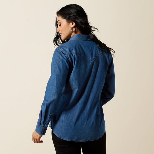 Women's True Blue Long Sleeve Shirt