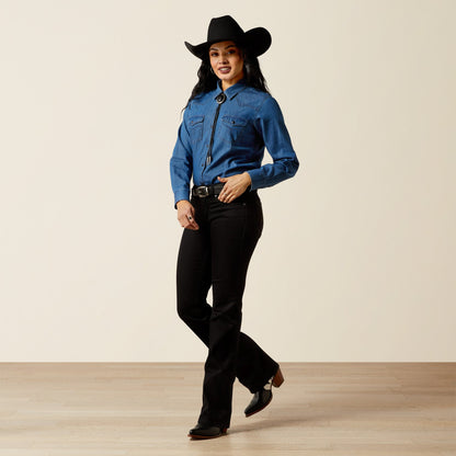 Women's True Blue Long Sleeve Shirt