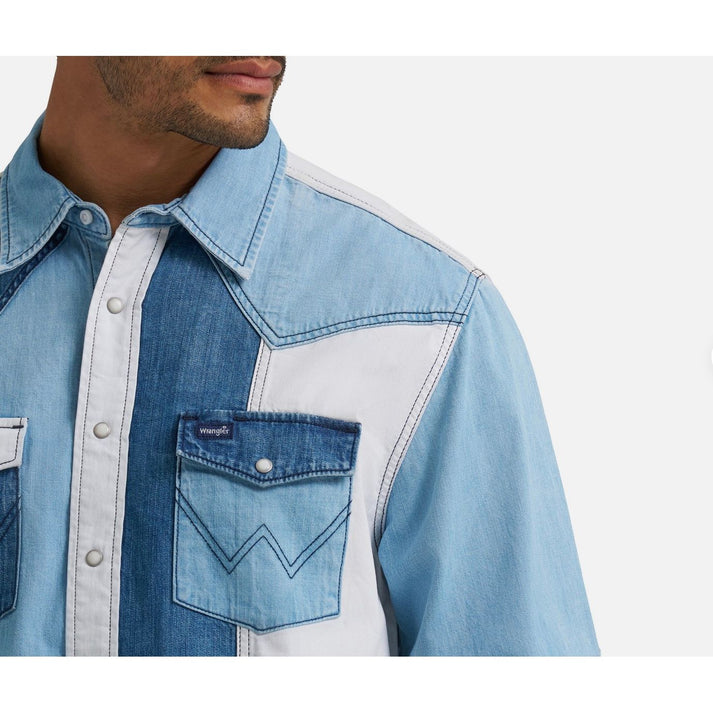 Men's Vintage Western Long Sleeve Shirt