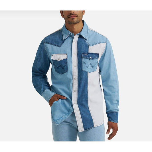 Men's Vintage Western Long Sleeve Shirt