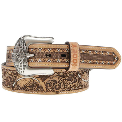 Men's War Paint Belt Brown/Ivory