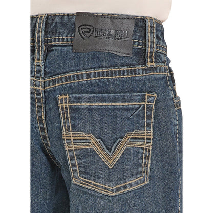 Boy's Regular Fit Light Rope Stitch Bootcut Jeans