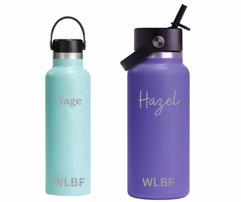 Blue Fins Engraved Hydroflasks