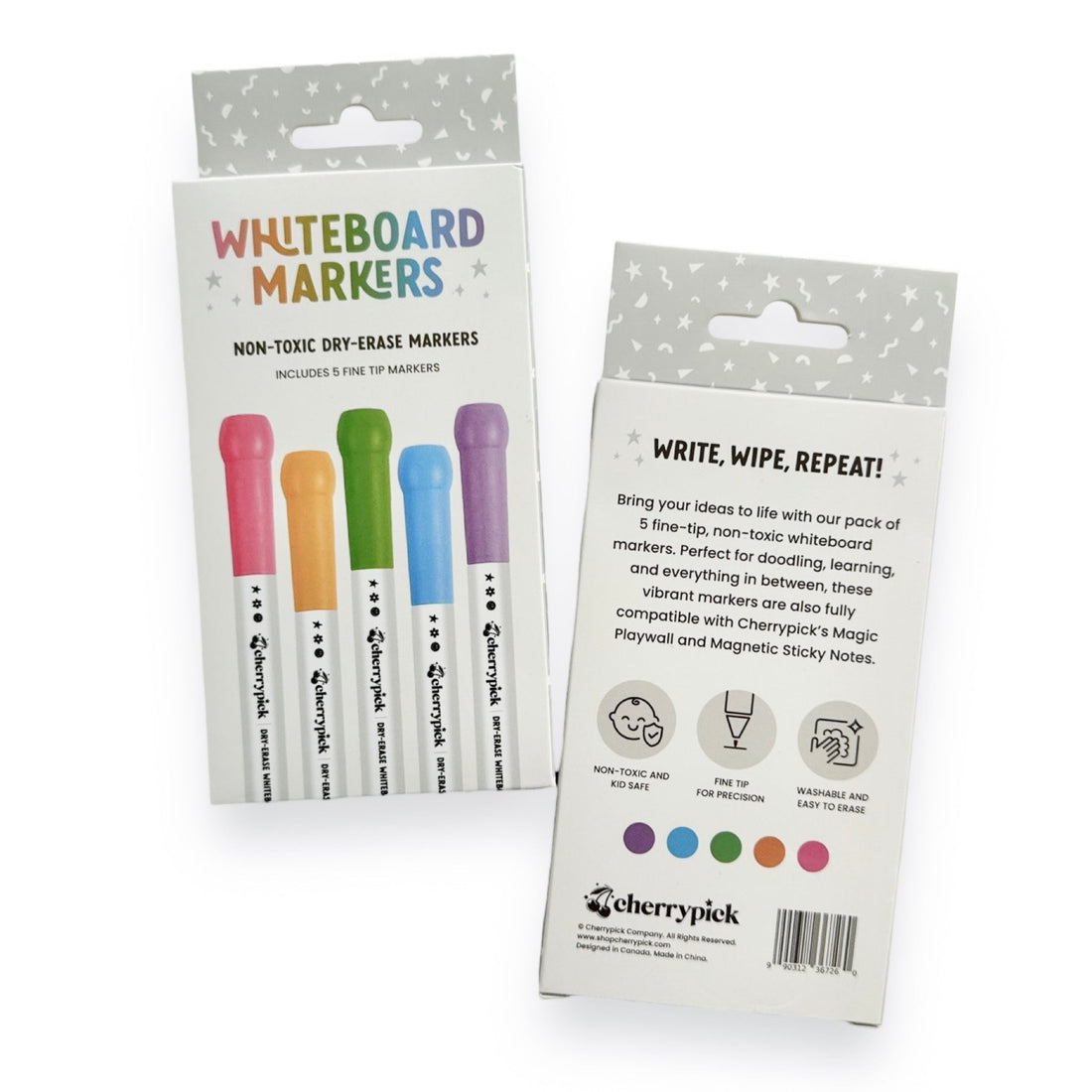 Whiteboard Dry-Erase Markers (5pc) RAINBOW