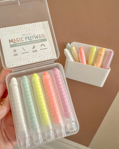 Dustless Chalk Crayons + Holder