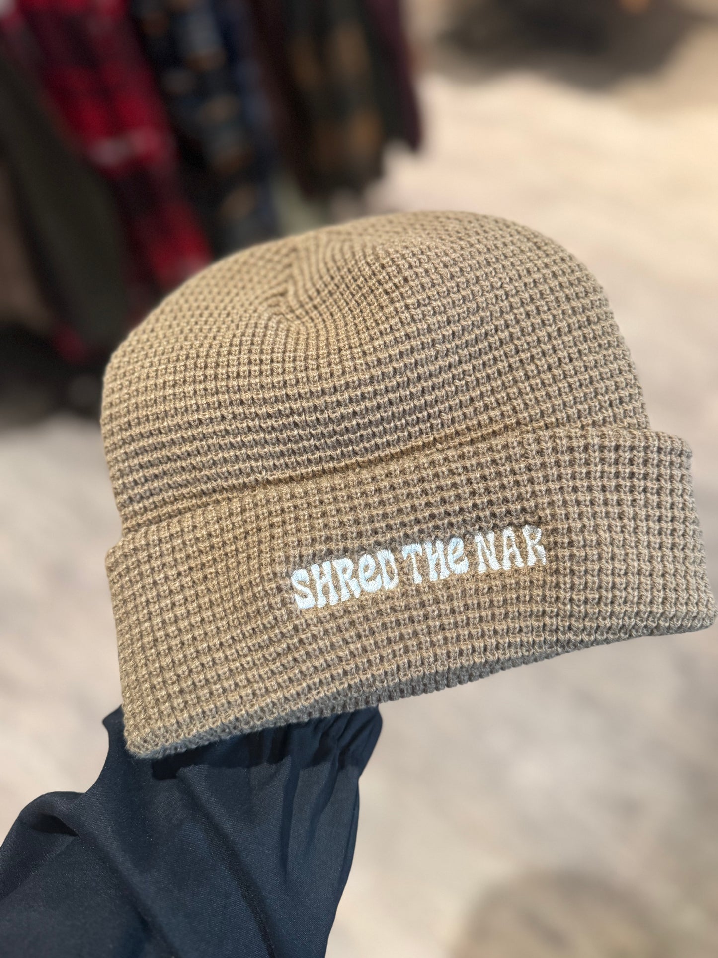 Shred the Nar Embroidered Beanies
