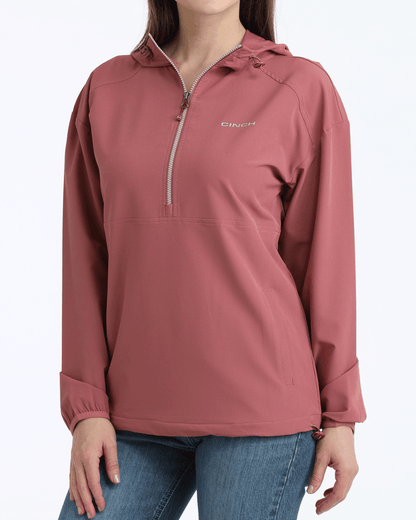 Women's 1/2 Zip Pullover Windbreaker