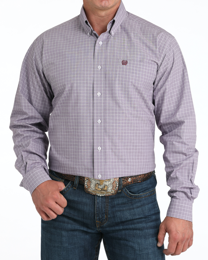 Men's Stretch Classic Fit Button-Down Western Shirt
