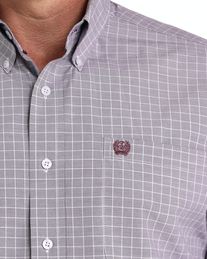 Men's Stretch Classic Fit Button-Down Western Shirt