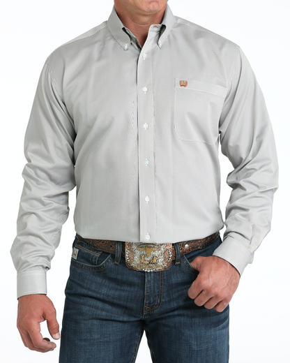 Men's Stretch Classic Fit Button-Down Western Shirt