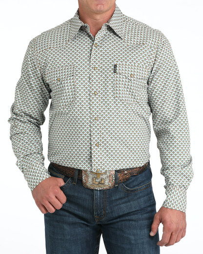 Men's Modern Fit Snap Front Western Shirt