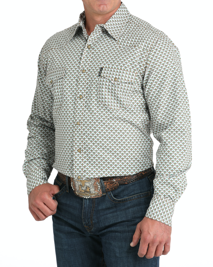 Men's Modern Fit Snap Front Western Shirt