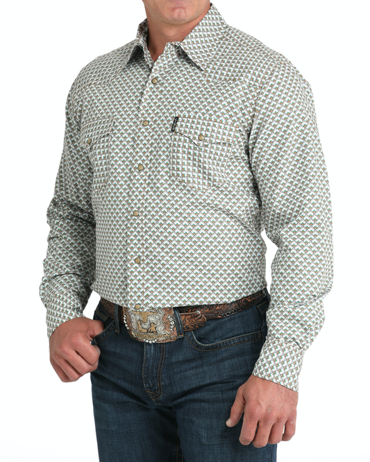 Men's Modern Fit Snap Front Western Shirt