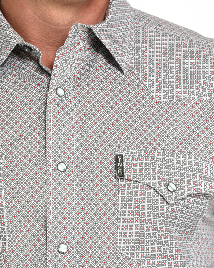 Men's Modern Fit Button-Down Western Shirt