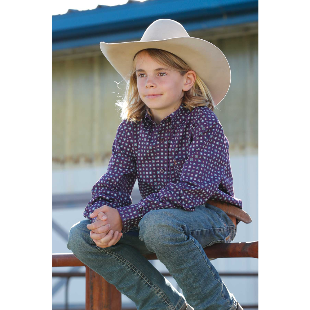 Boy's Long Sleeve Button Down Shirt