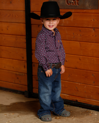 Toddler Long Sleeve Button Down Western Shirt