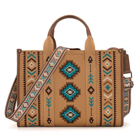 Montana West Aztec Retro Print Large Tote