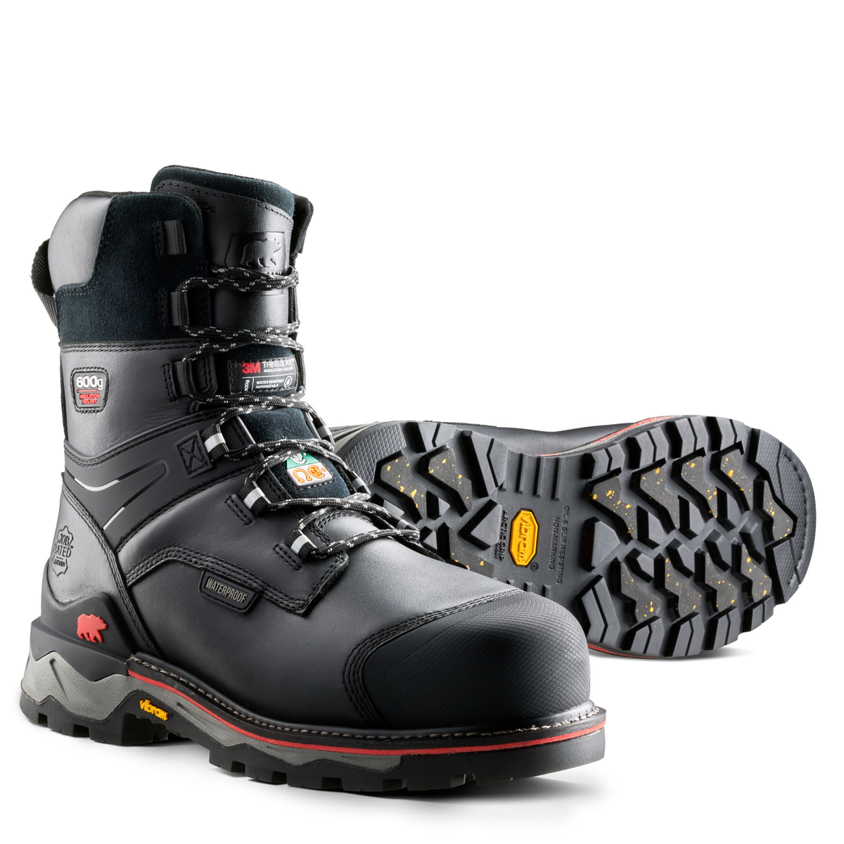 Men's Neragon Arctic 8" WaterProof Composite Toe Safety Work Boot