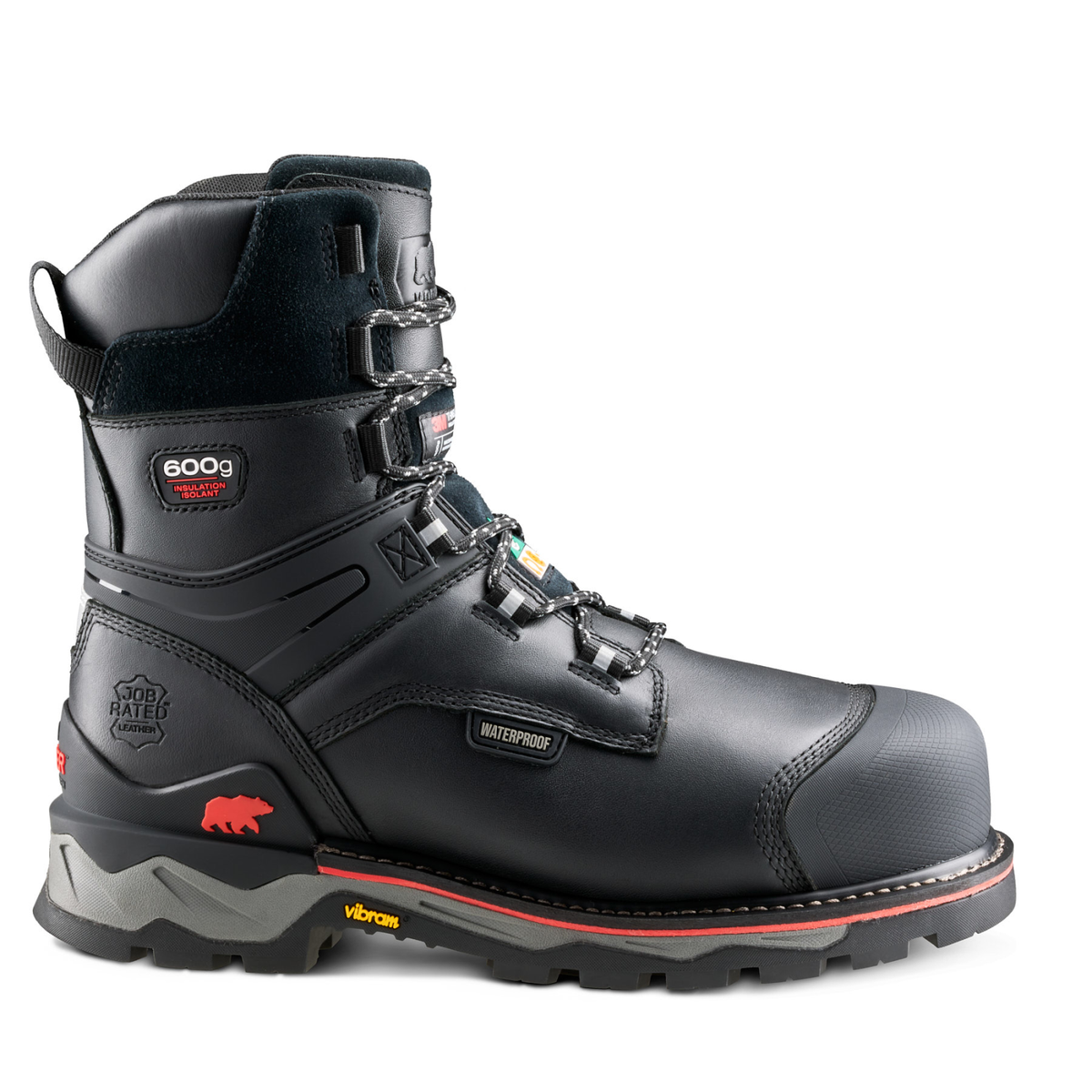 Men's Neragon Arctic 8" WaterProof Composite Toe Safety Work Boot