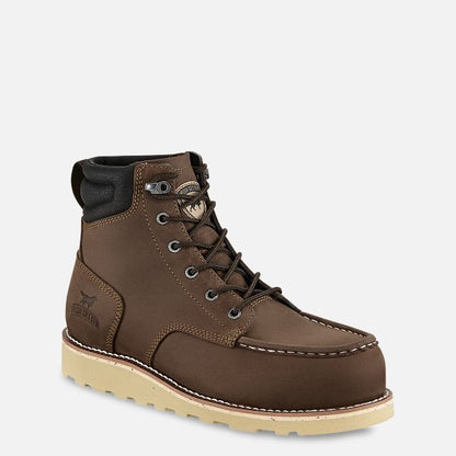 Unisex 6" Pipestone Leather Work Boot