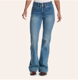 Women's Double Waistband Trouser Jean