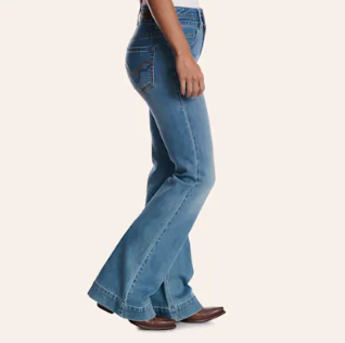 Women's Double Waistband Trouser Jean