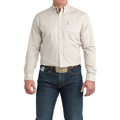 Men's Long Sleeve Print Modern Shirt