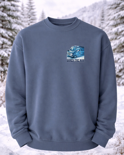 Shred the Nar Crewneck Graphic Sweatshirts