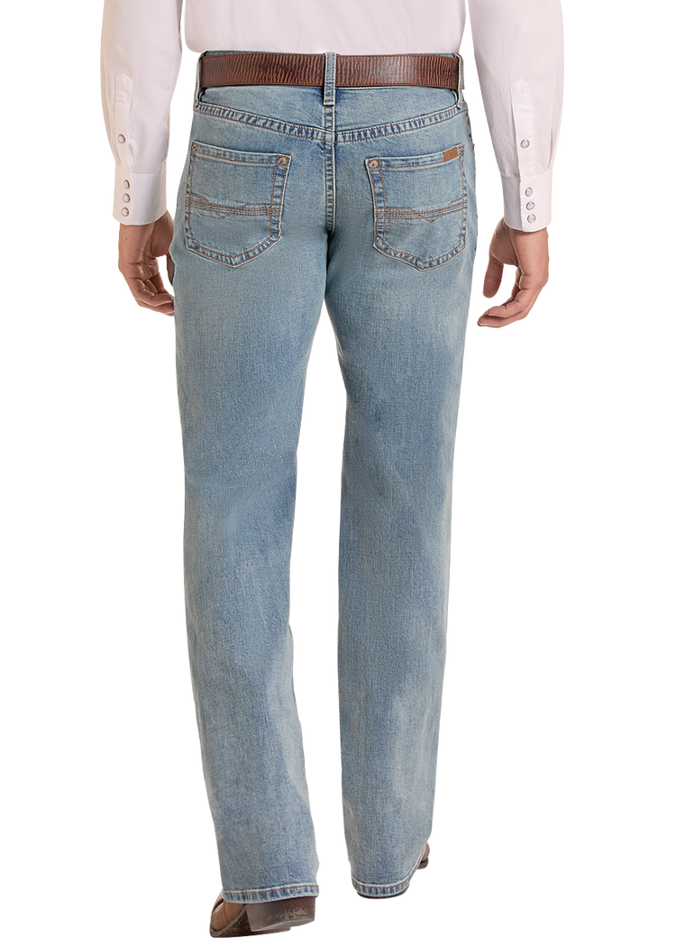 Men's V'46 Relaxed Fit Light Wash Straight Leg Jeans