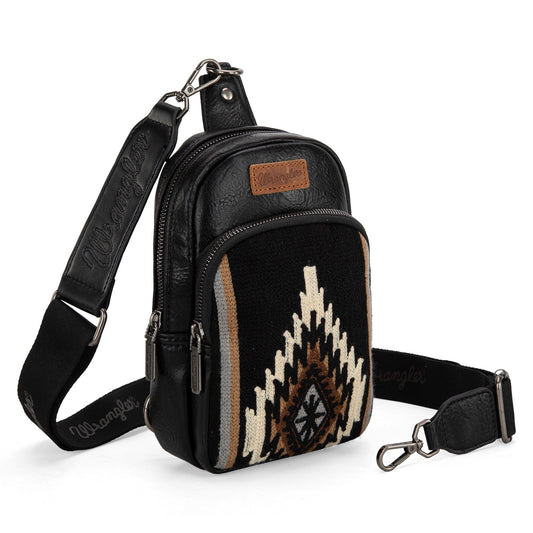 Wrangler Southwestern Sling Bag Black