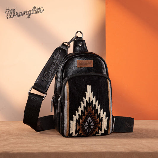 Wrangler Southwestern Sling Bag Black