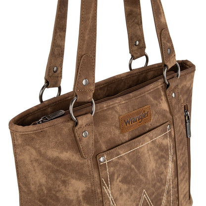 Wrangler W Stitch Water Repellent Tote Bag