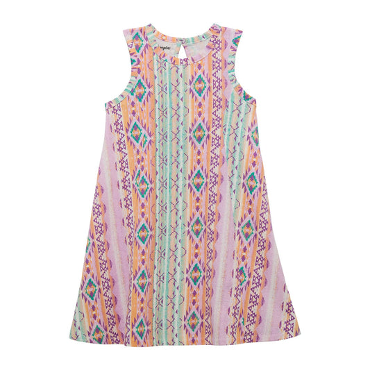 Girl's Multi-Color Aztec Dress