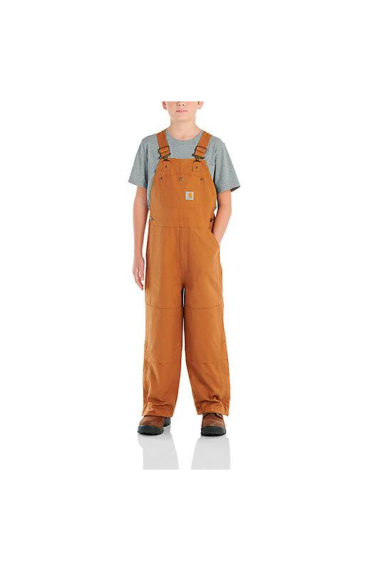 Kid's Canvas Insulated Bib Overalls