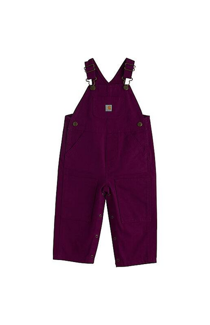 Girl's Toddler Loose Fit Canvas Bib Overall