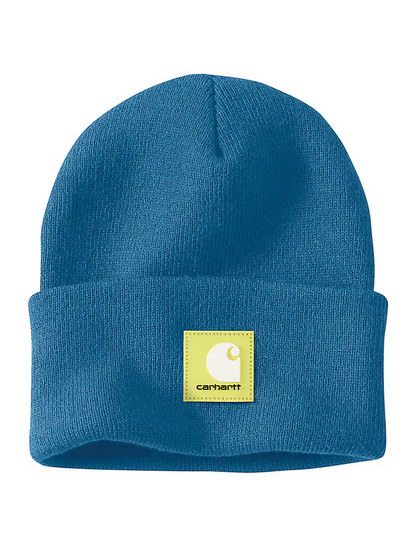Knit Rubber Patch Beanie