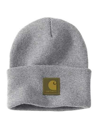 Knit Rubber Patch Beanie