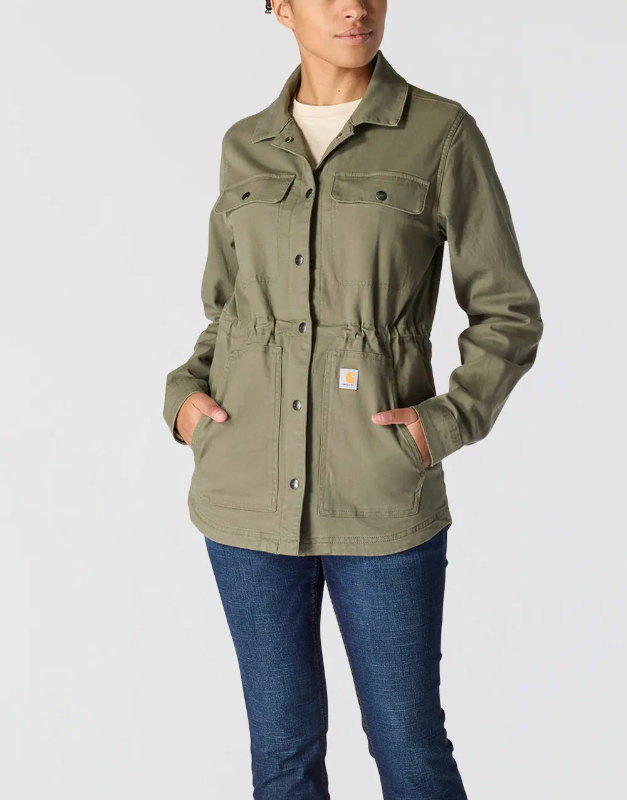 Women's Relaxed Fit Canvas Coat