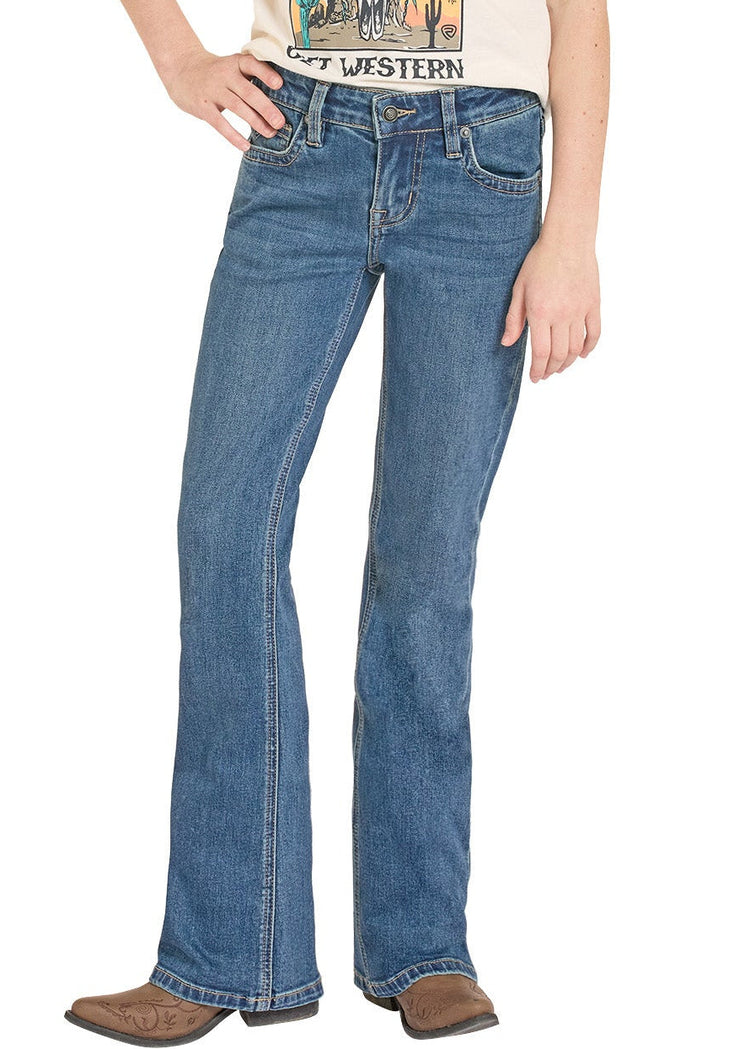Girl's Boot Stitch Bootcut Jean