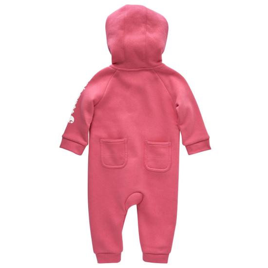 Girl's Toddler Long Sleeve Fleece Zip Coverall